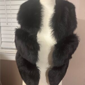 Elegant Black Faux Fur Vest
